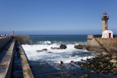 Lighthouse of Porto, Portugal clipart