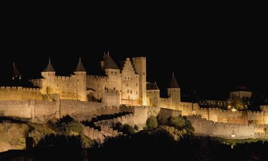 Citadel of Carcassonne, France clipart