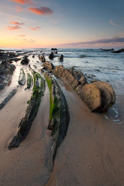 Playa de Barrika, Bizkaia, España — Foto de Stock