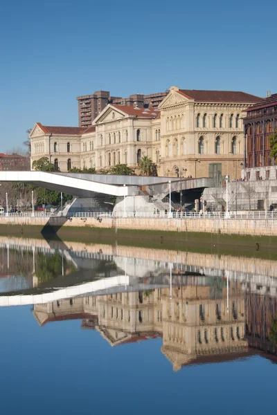 Reflect in the university of Deusto, Bilbao, Spain — Stock Photo, Image