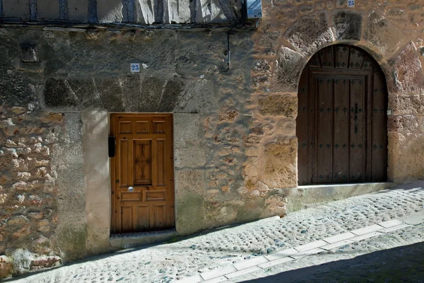 Straat van poza de la sal, burgos, Spanje — Stockfoto