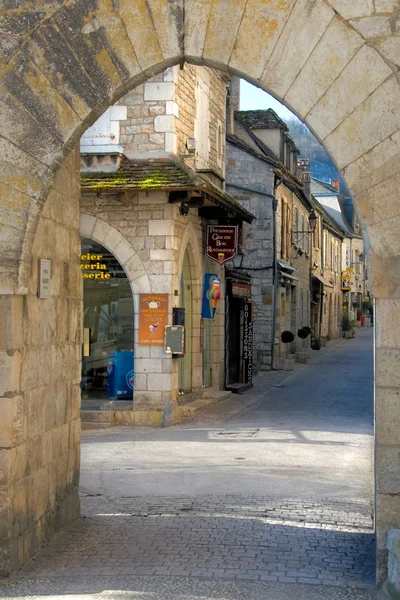 Straat van rocamadour, Frankrijk — Stockfoto