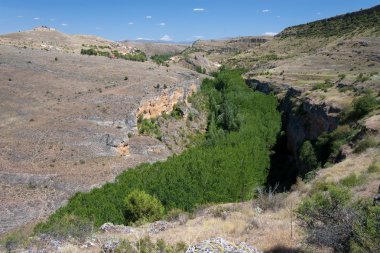 Kanyon hoces del duraton, segovia, İspanya