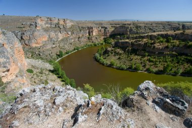 hoces del duraton, segovia (İspanya kanyonda)