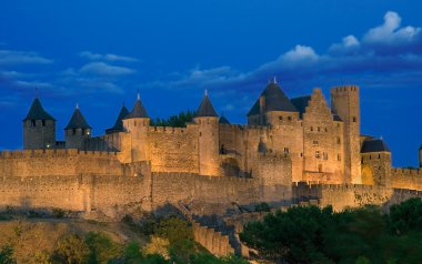 Citadel of Carcassonne, France clipart