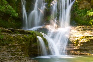 Waterfall of Peñaladros clipart