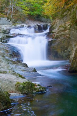 Waterfall of the Cubo, Selva de Irati, Navarra, Spain clipart