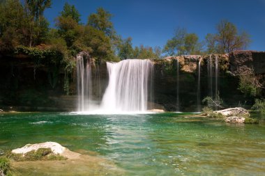 Waterfall in Pedrosa de Tobalina, Burgos, Spain clipart