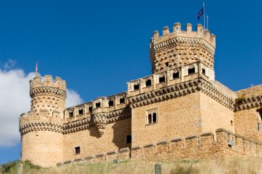 mendoza Palace, manzanares el real, madrid, İspanya