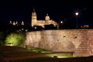 Salamanca geceleri de castilla y leon, İspanya