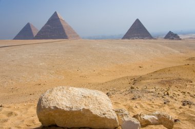 Monumental set of Giza, Cairo, Egypt clipart