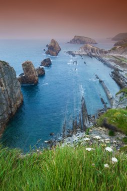 Sahil liencres, cantabria, İspanya