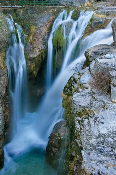 Vodopád molino de aso v Ordese, huesca (Španělsko) — Stock fotografie