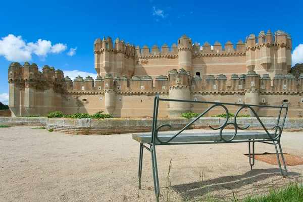 Castelo em Coca, Segovia, Castilla y Leon, Espanha — Fotografia de Stock