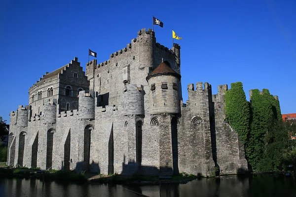 Castillo en Gent, Bélgica — Foto de Stock