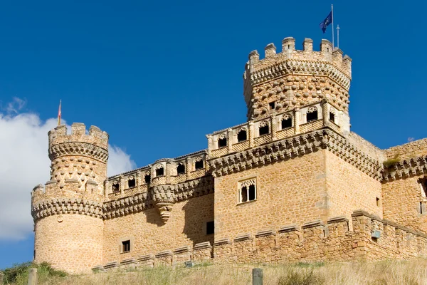 Mendoza Palace, manzanares el real, madrid, İspanya — Stok fotoğraf
