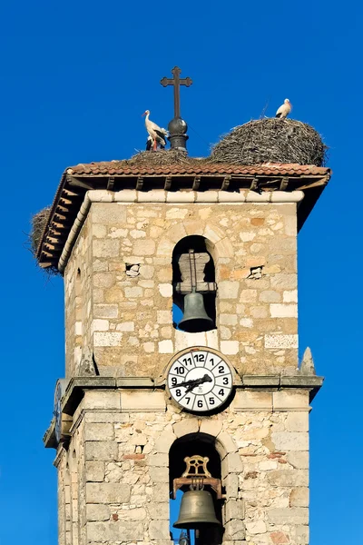 Zvonice san leonardo de yague, soria, castilla y leon, Španělsko — Stock fotografie