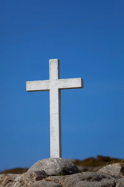 Cross in Laxe, La Coruña, Galicia, Spain — Stok fotoğraf