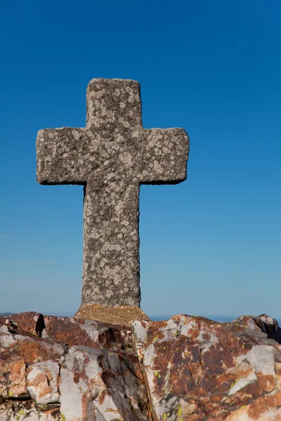 Cross in the Peña de Francia, Salamanca, Castilla y Leon, Spain — Stok fotoğraf