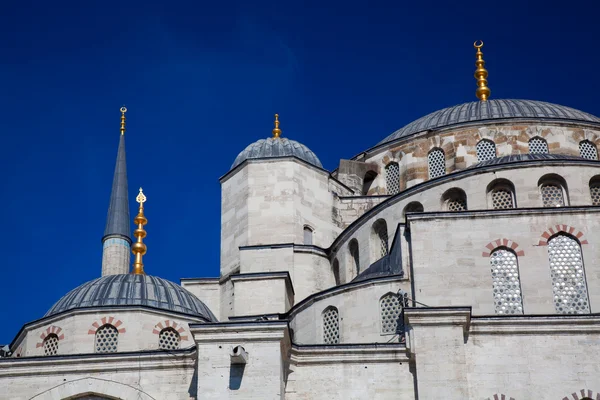 stock image Domes of the blue mosquel, Istanbul, Turkey