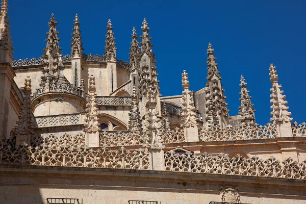 Detail van de kathedraal van segovia, castilla y leon, Spanje — Stockfoto