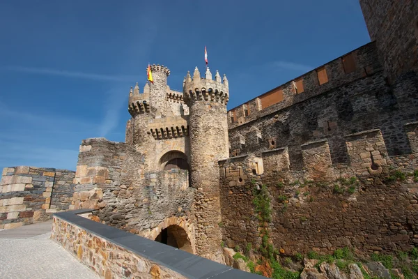 テンプル騎士団、ポンフェラーダ、レオン、スペインの城 — ストック写真