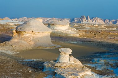 Formations in the white desert, Egypt clipart