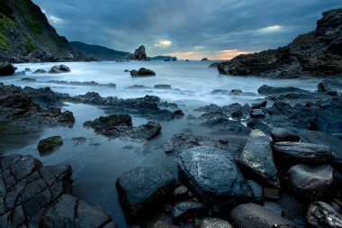 Deniz san juan de gaztelugatxe, bizkaia, İspanya