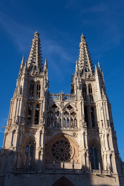 Gevel van de kathedraal van burgos, castilla y leon, Spanje — Stockfoto