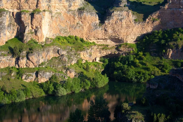 Floden duraton, las hoces del duraton, segovia, Spanien — Stockfoto