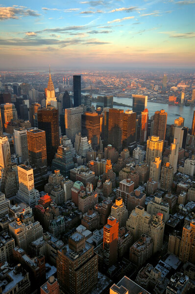 New York city seen from above