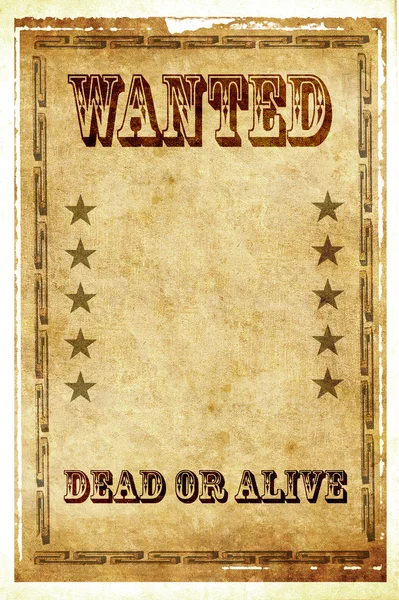 Vintage wanted poster — Stock Photo, Image