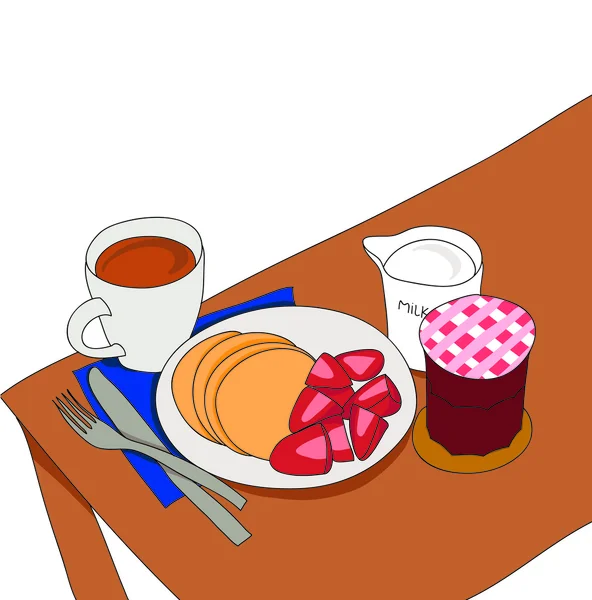 早餐 — 图库照片