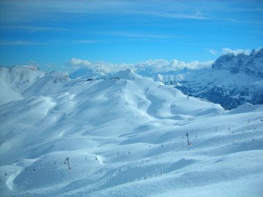 Snow-capped Alps clipart
