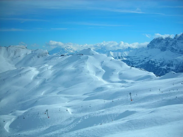 雪に覆われたアルプス ロイヤリティフリーのストック画像