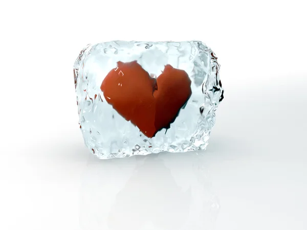 Ice heart ico — Stock Photo, Image