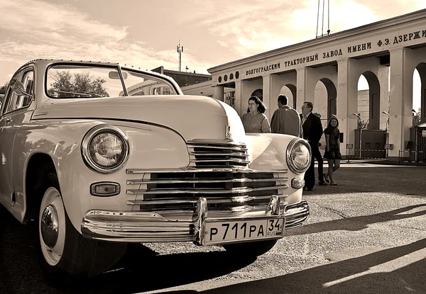 stock image The retro car (GAZ M-20 Pobeda)