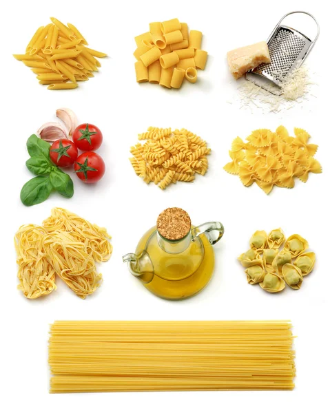 Kolekce italské těstoviny — Stock fotografie