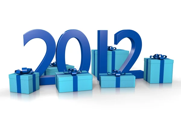 Kotak Tahun Baru 2012 — Stok Foto