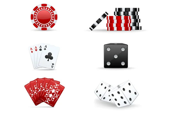 stock vector Casino icon set