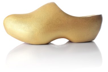 Golden holland clog clipart