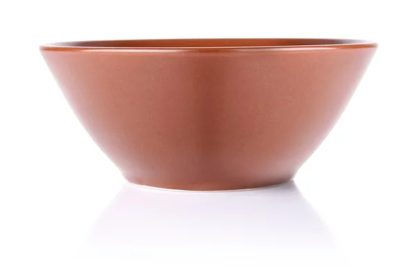 Brown ceramic plate — Stock Photo, Image