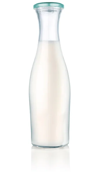 Fles met melk — Stockfoto