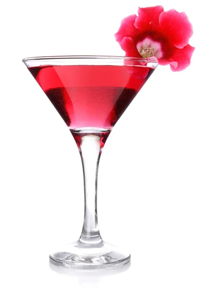 Rode bloemen cocktail — Stockfoto