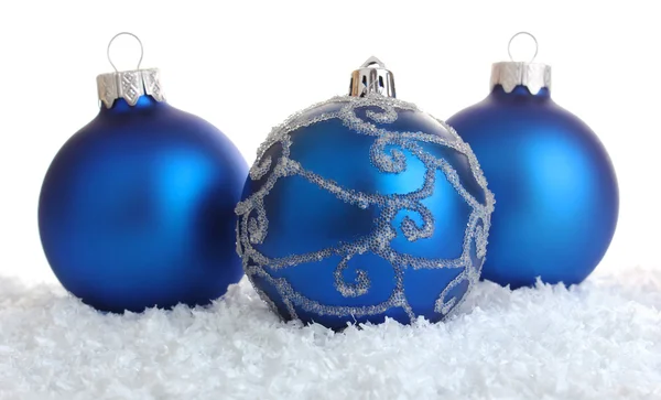 青いクリスマス装飾 — ストック写真