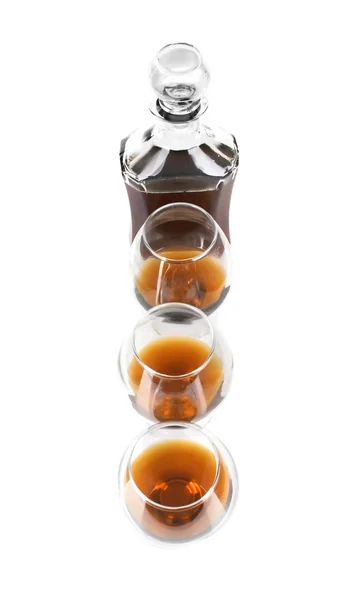 Cognac in goblet en karaf — Stockfoto