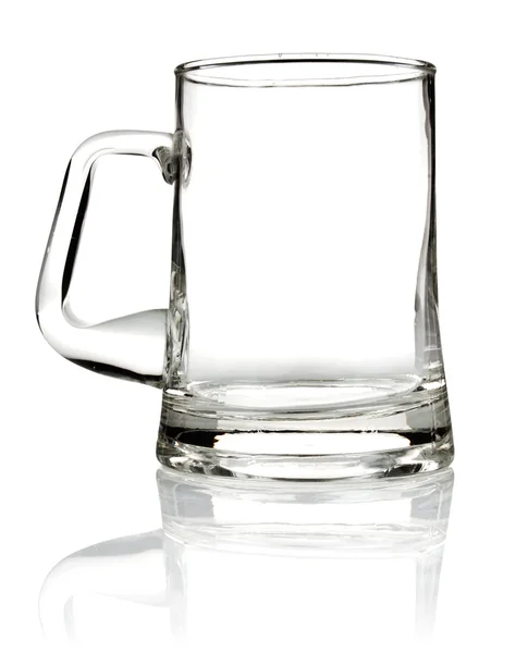Caneca de vidro vazia para cerveja — Fotografia de Stock