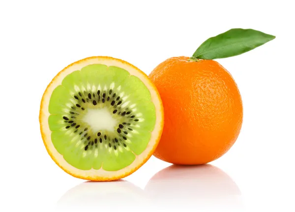 Concepção criativa de laranja e — Fotografia de Stock