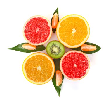 Fruity compass clipart