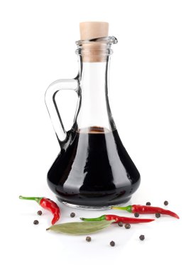 Balsamic vinegar with spice clipart